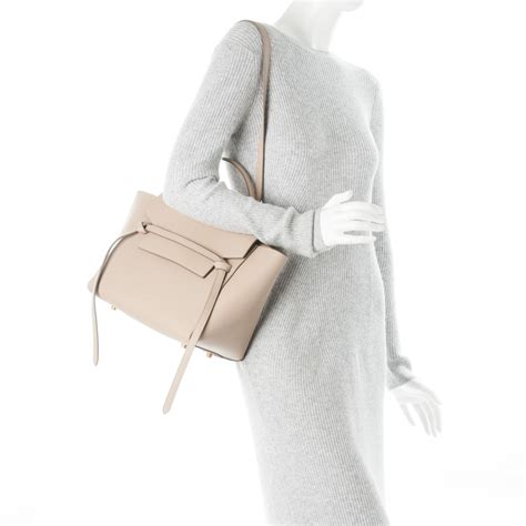 celine mini belt bag in light taupe grained calfskin|MINI BELT BAG IN GRAINED CALFSKIN .